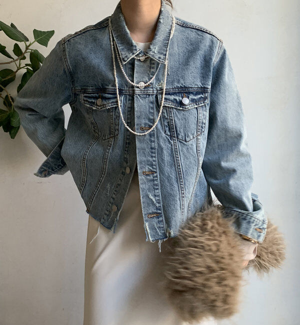  「ショートダメージGジャン」|ブルゾン・スタジャン|