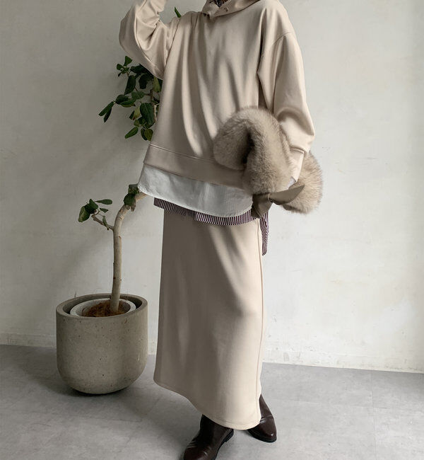  「【WEB限定】フーディー＋タイトスカート」|スーツ|