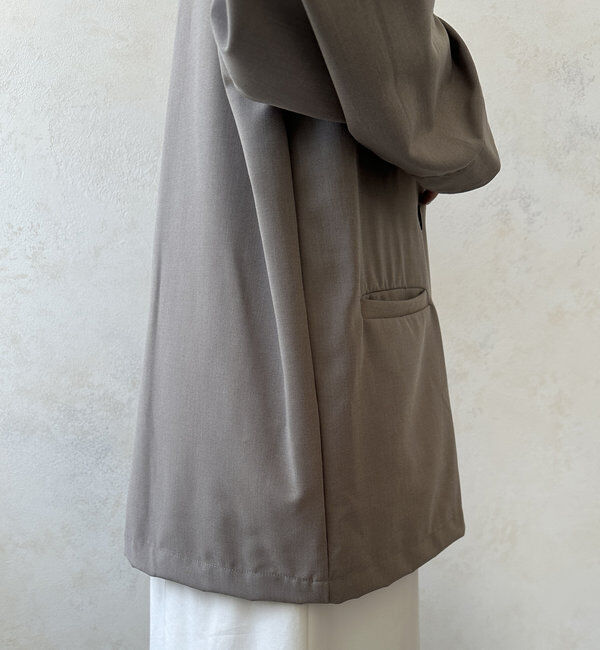  「【WEB限定】袖折り返しルーズジャケット」|テーラードジャケット|