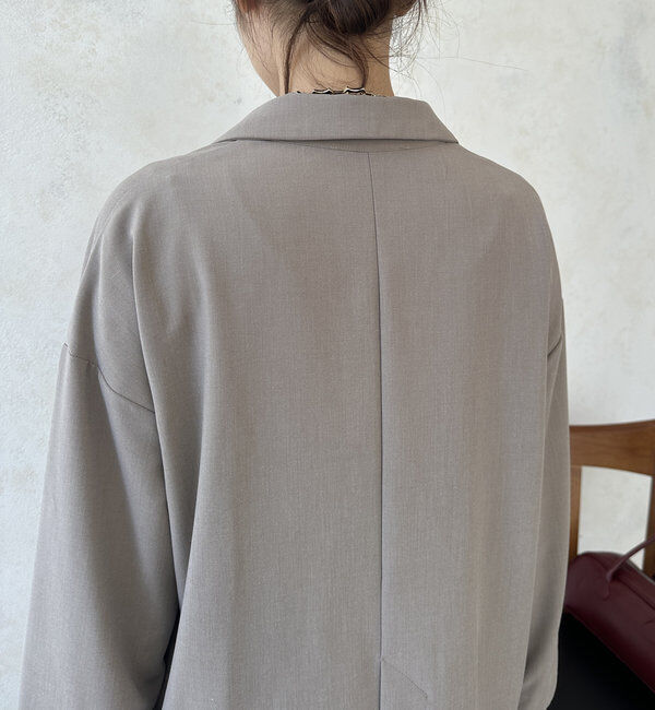  「【WEB限定】袖折り返しルーズジャケット」|テーラードジャケット|