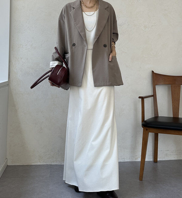  「【WEB限定】袖折り返しルーズジャケット」|テーラードジャケット|