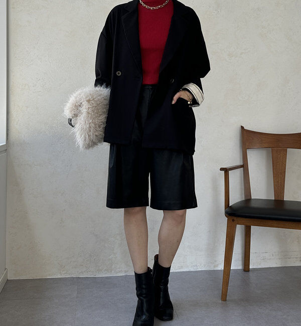  「【WEB限定】袖折り返しルーズジャケット」|テーラードジャケット|