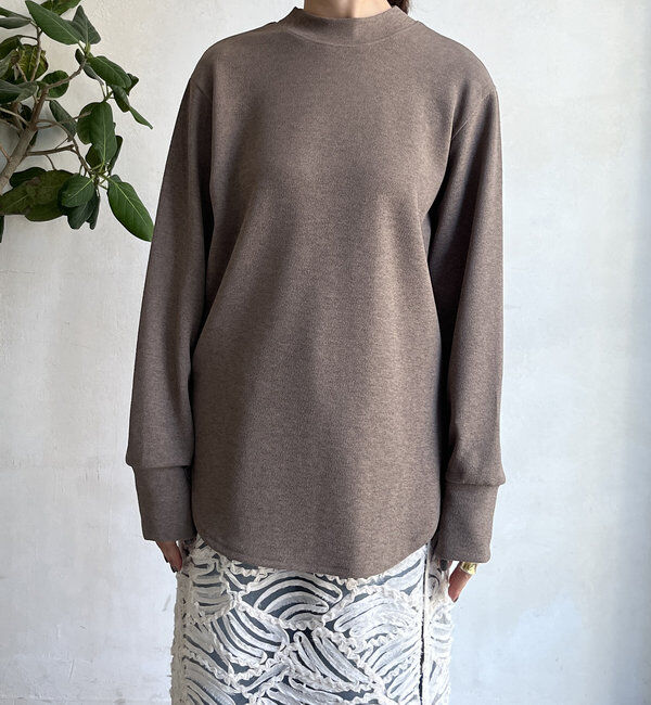  「【WEB限定】裾ラウンドカットトップス」|Tシャツ・カットソー|