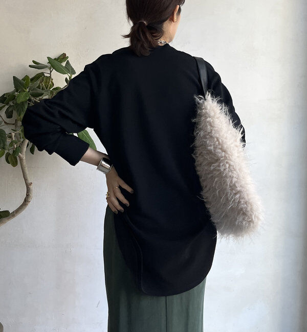  「【WEB限定】裾ラウンドカットトップス」|Tシャツ・カットソー|