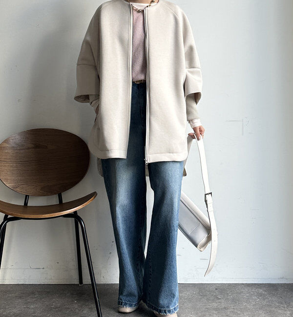  「【WEB限定】ダンボールニット切替ダウンコート」|その他|