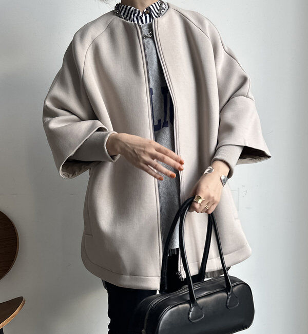  「【WEB限定】ダンボールニット切替ダウンコート」|その他|