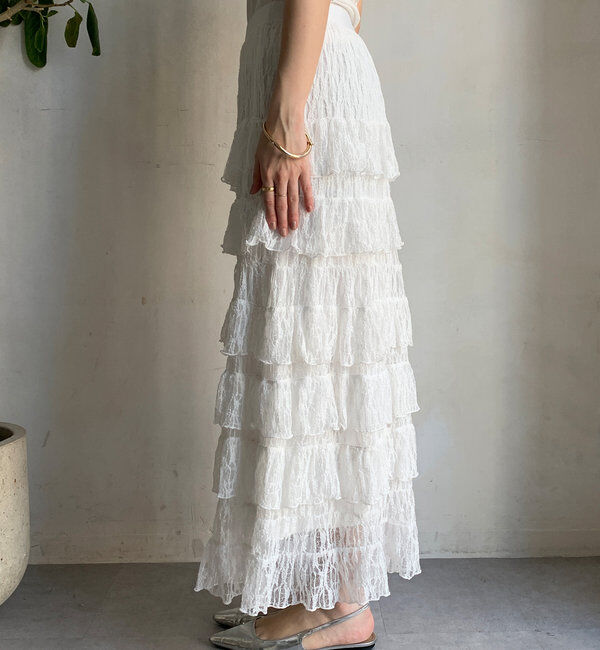  「レースティアードスカート」|スカート|