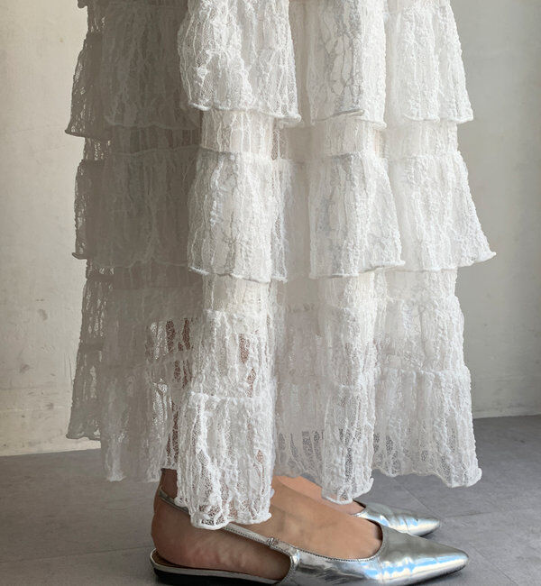  「レースティアードスカート」|スカート|