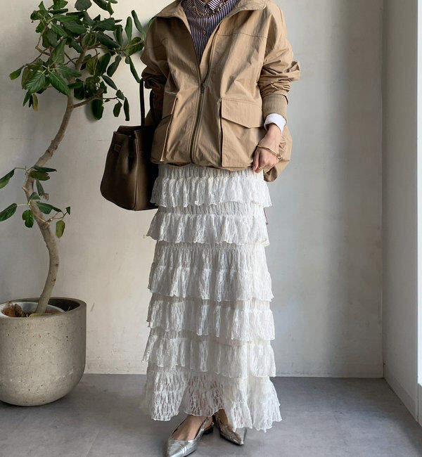  「レースティアードスカート」|スカート|