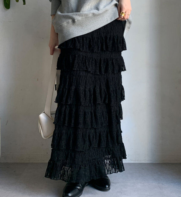  「レースティアードスカート」|スカート|
