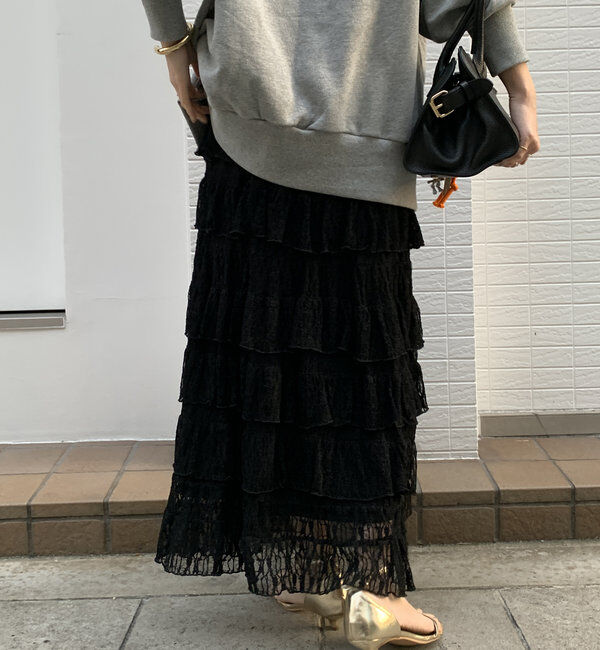  「レースティアードスカート」|スカート|