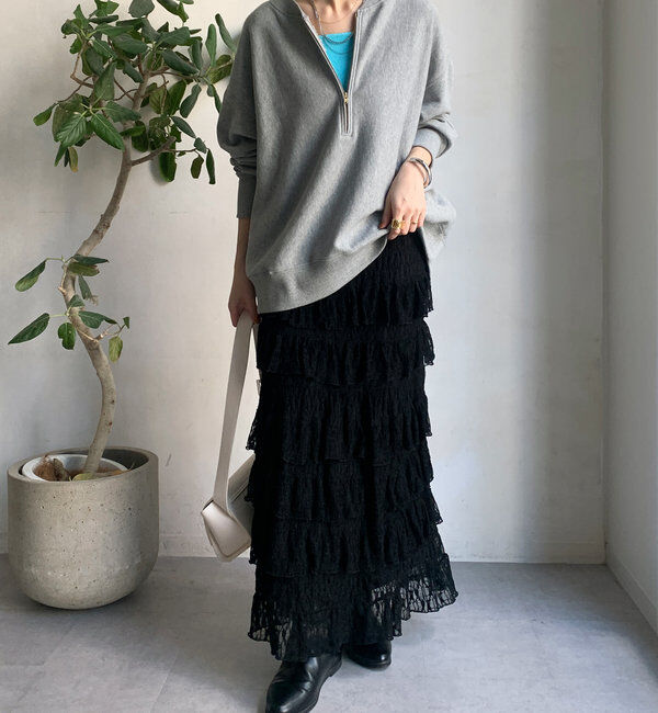  「レースティアードスカート」|スカート|