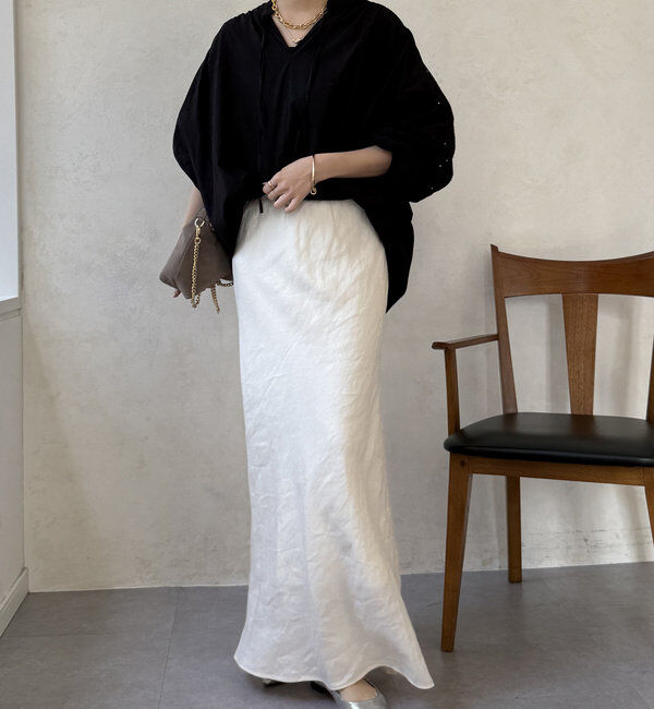  「【WEB限定】カットワークレース切替ブラウス」|シャツ・ブラウス|