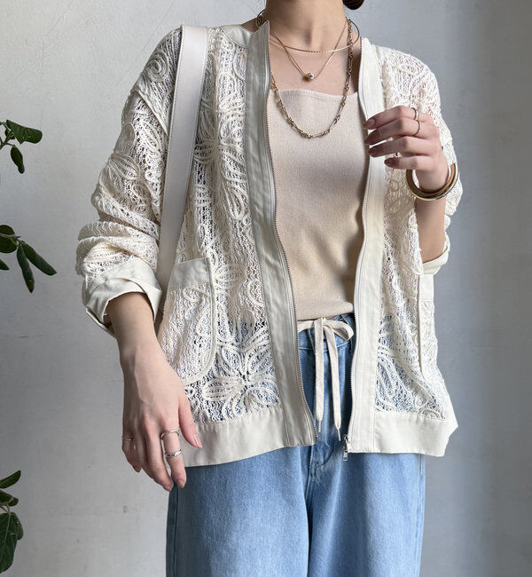  「【WEB限定】コード刺繍ブルゾン」|ブルゾン・スタジャン|