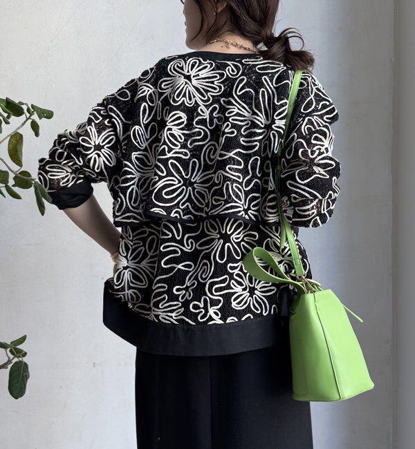  「【WEB限定】コード刺繍ブルゾン」|ブルゾン・スタジャン|