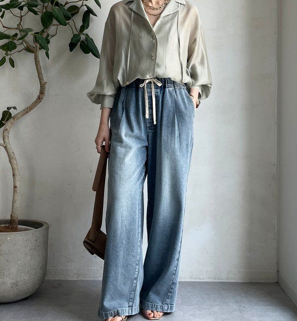  「シアー開襟シャツ」|シャツ・ブラウス|