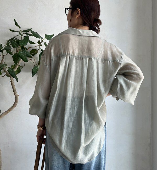  「シアー開襟シャツ」|シャツ・ブラウス|