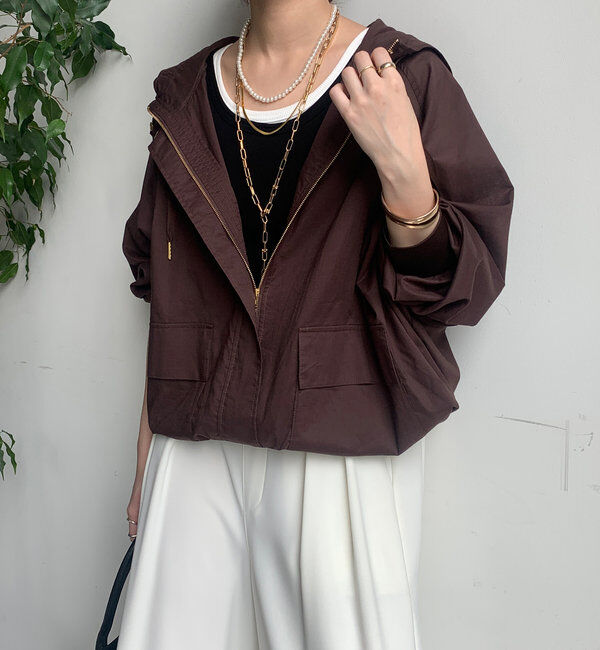  「フーディージップブルゾン」|ブルゾン・スタジャン|