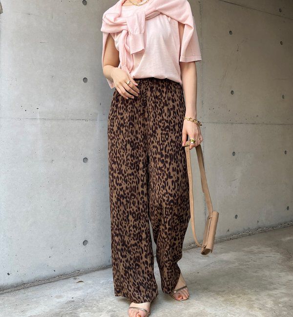  「レオパードイージーパンツ」|チノ|