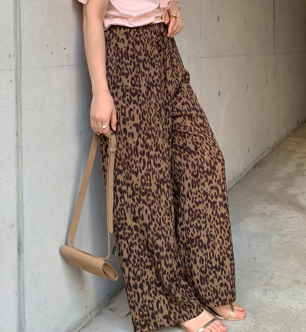  「レオパードイージーパンツ」|チノ|