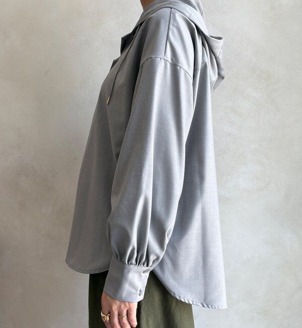  「【WEB限定】サキソニーフーディーシャツ」|シャツ・ブラウス|