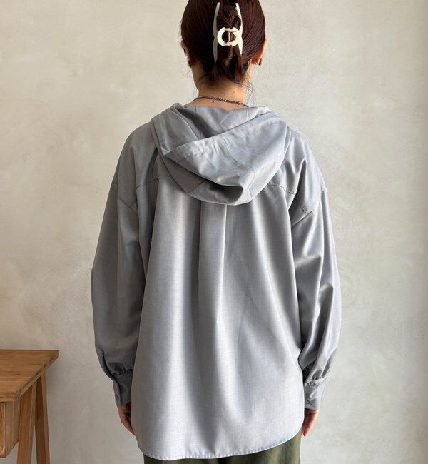  「【WEB限定】サキソニーフーディーシャツ」|シャツ・ブラウス|