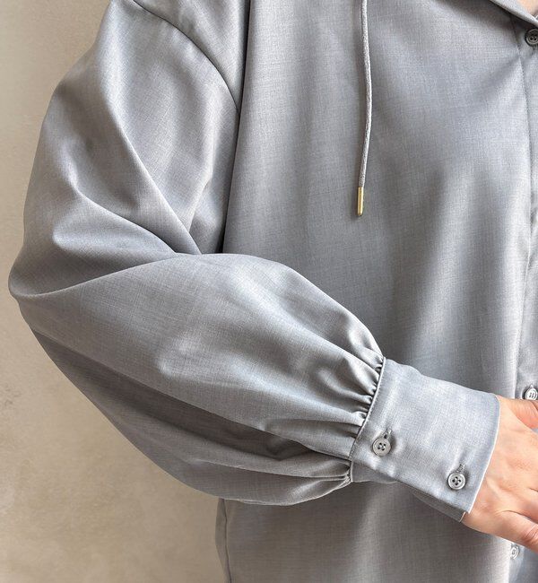  「【WEB限定】サキソニーフーディーシャツ」|シャツ・ブラウス|