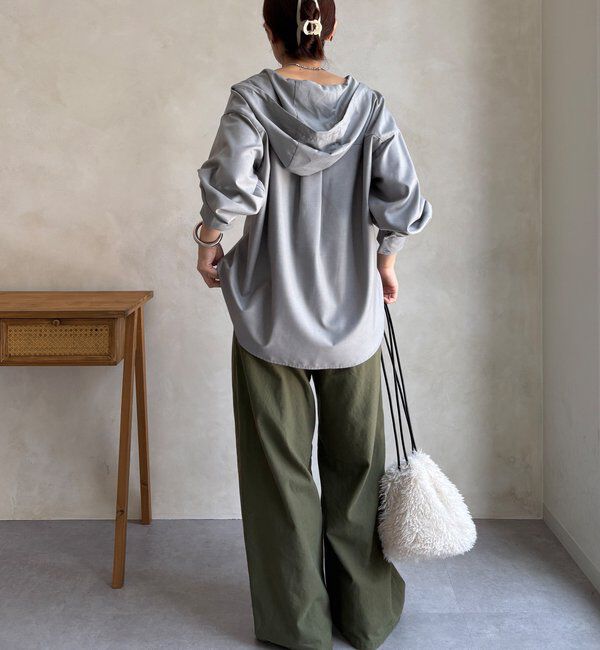  「【WEB限定】サキソニーフーディーシャツ」|シャツ・ブラウス|