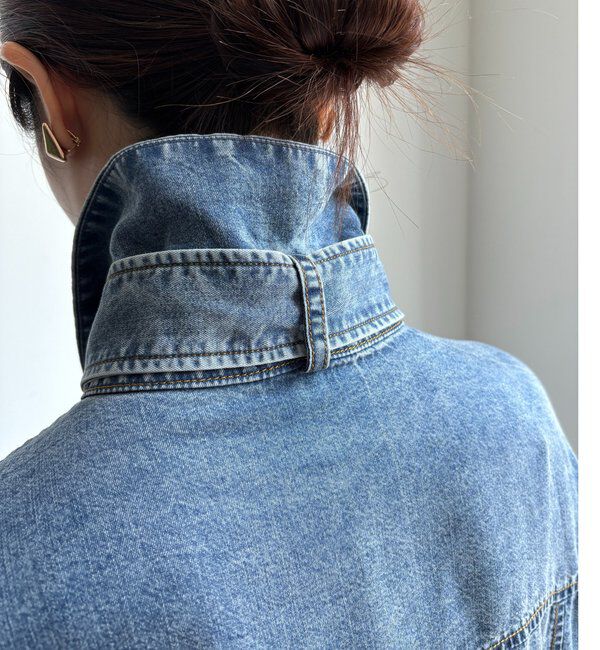  「【WEB限定】棒タイ2WAYリヨセルデニムシャツ」|シャツ・ブラウス|