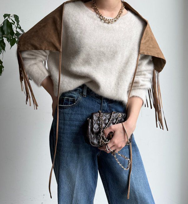  「フリンジストール」|マフラー|