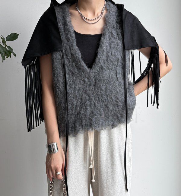  「フリンジストール」|マフラー|