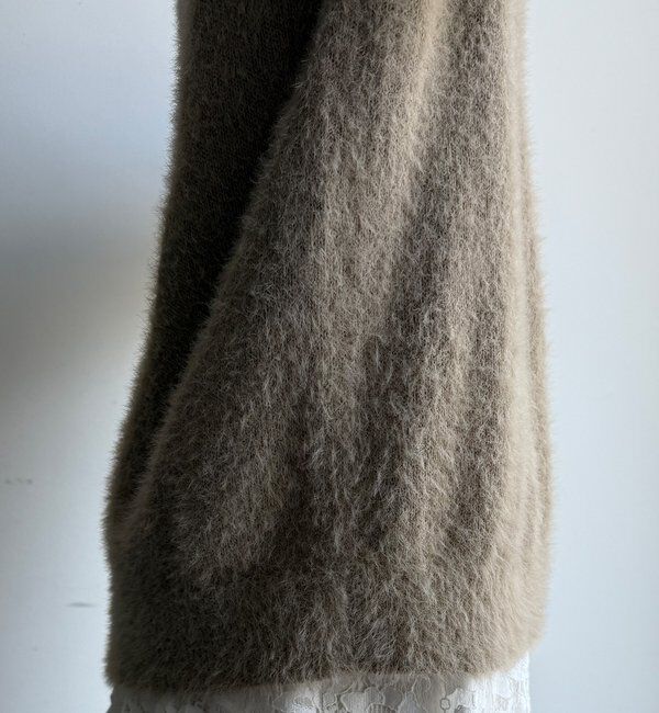  「【WEB限定】バックロゴ刺繍シャギーニット」|ニット・セーター|