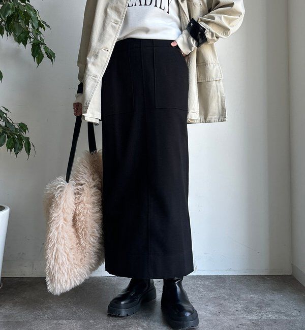  「【WEB限定】ウーレットタイトスカート」|スカート|