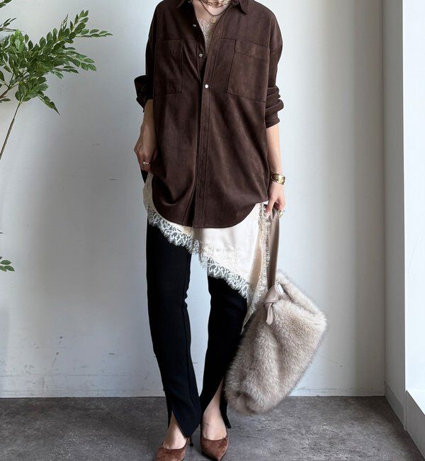  「アシメレースキャミ」|シャツ・ブラウス|