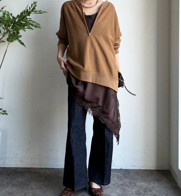  「アシメレースキャミ」|シャツ・ブラウス|