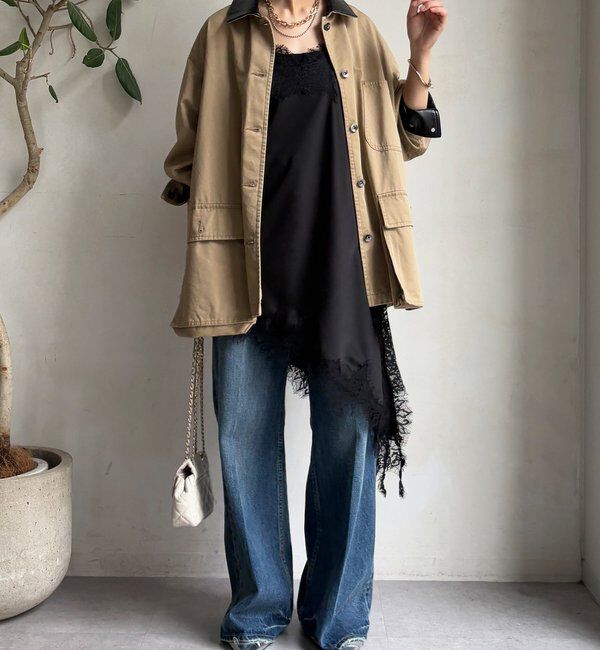  「アシメレースキャミ」|シャツ・ブラウス|