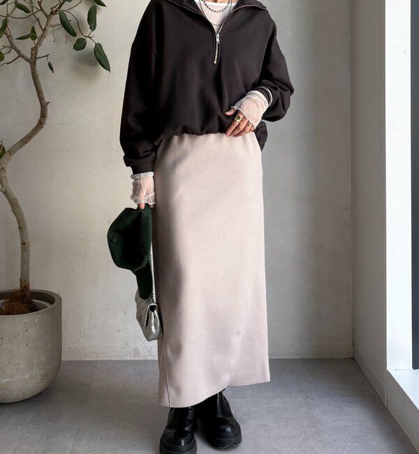  「ウーリージャージースカート」|スカート|