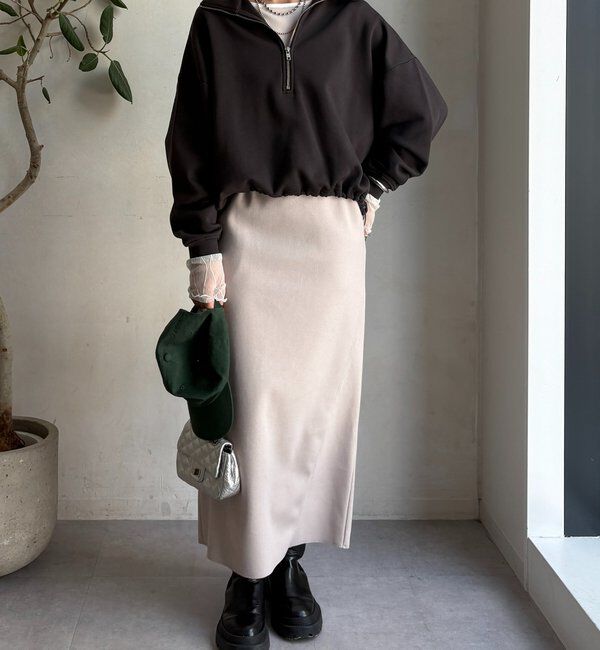  「ウーリージャージースカート」|スカート|