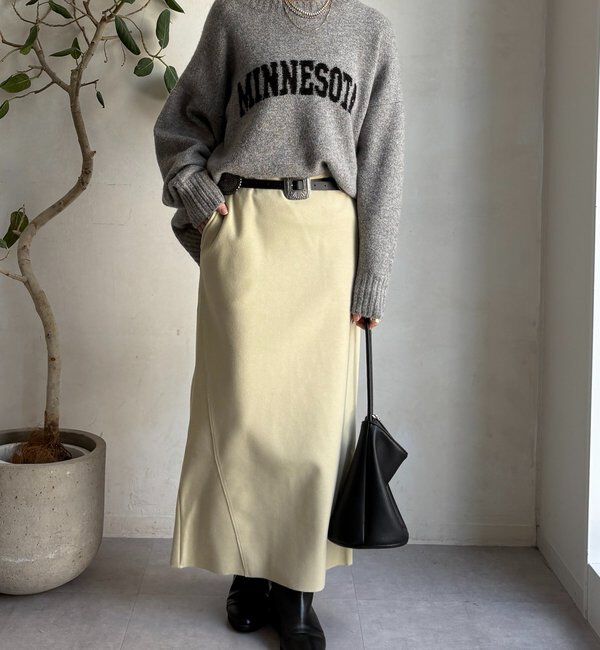  「ウーリージャージースカート」|スカート|