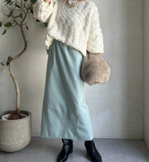  「ウーリージャージースカート」|スカート|