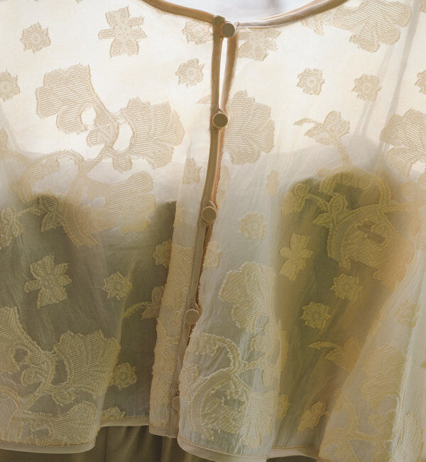  「【オケージョンドレス/結婚式】Cape layerd bare dress」|ドレス|