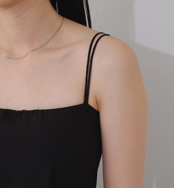  「【オケージョンドレス/結婚式】Cape layerd bare dress」|ドレス|