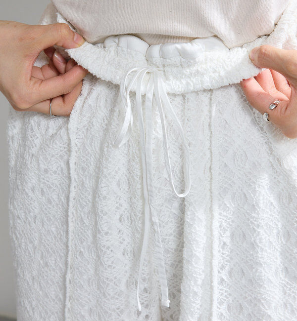  「【セットアップ対応】レースワイドパンツ」|その他|