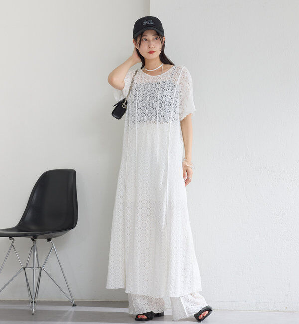  「【セットアップ対応】レースワイドパンツ」|その他|