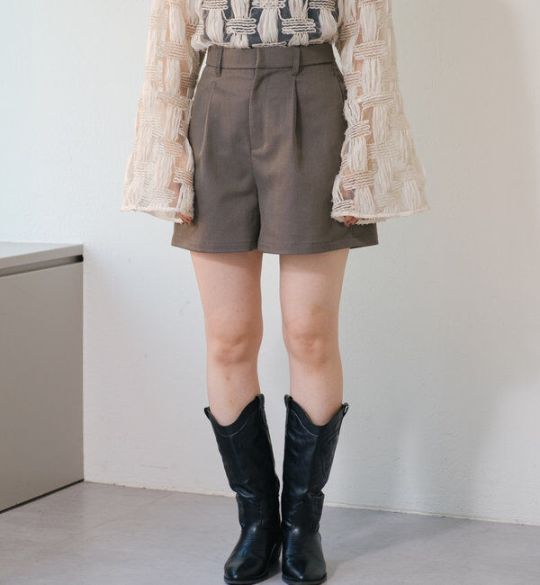  「【新色追加/セットアップ対応】フレンチツイルショートパンツ」|チノ|