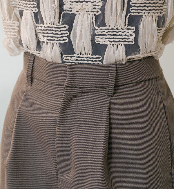  「【新色追加/セットアップ対応】フレンチツイルショートパンツ」|チノ|