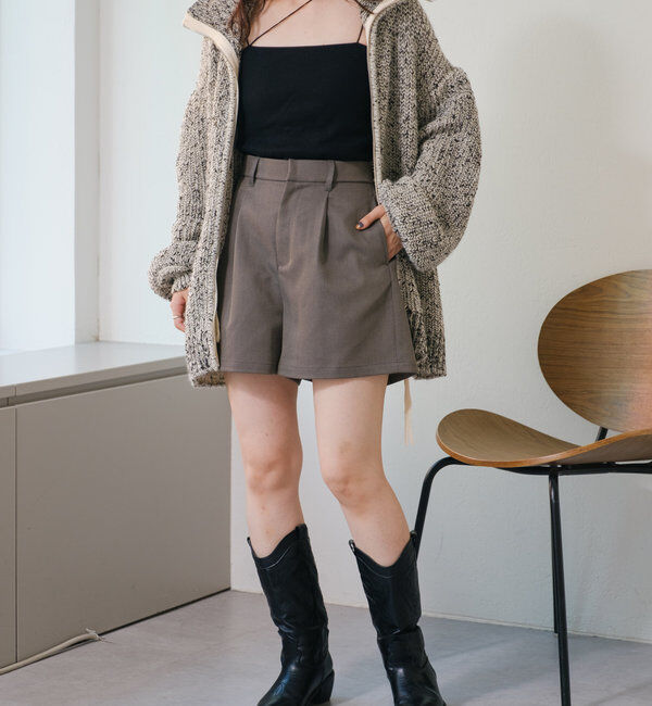  「【新色追加/セットアップ対応】フレンチツイルショートパンツ」|チノ|