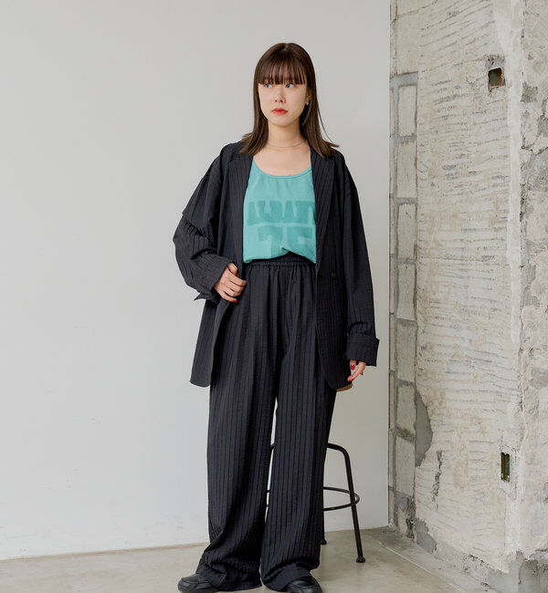  「*【WHIMSIC】サンフェードロゴタンクトップ」|キャミソール|