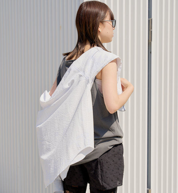  「*【WHIMSIC】サンフェードロゴタンクトップ」|キャミソール|