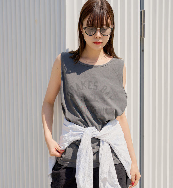  「*【WHIMSIC】サンフェードロゴタンクトップ」|キャミソール|